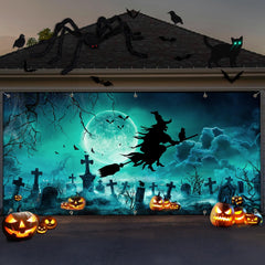 ATTGREAT full banner front view showing witch graveyard scene and curb appeal