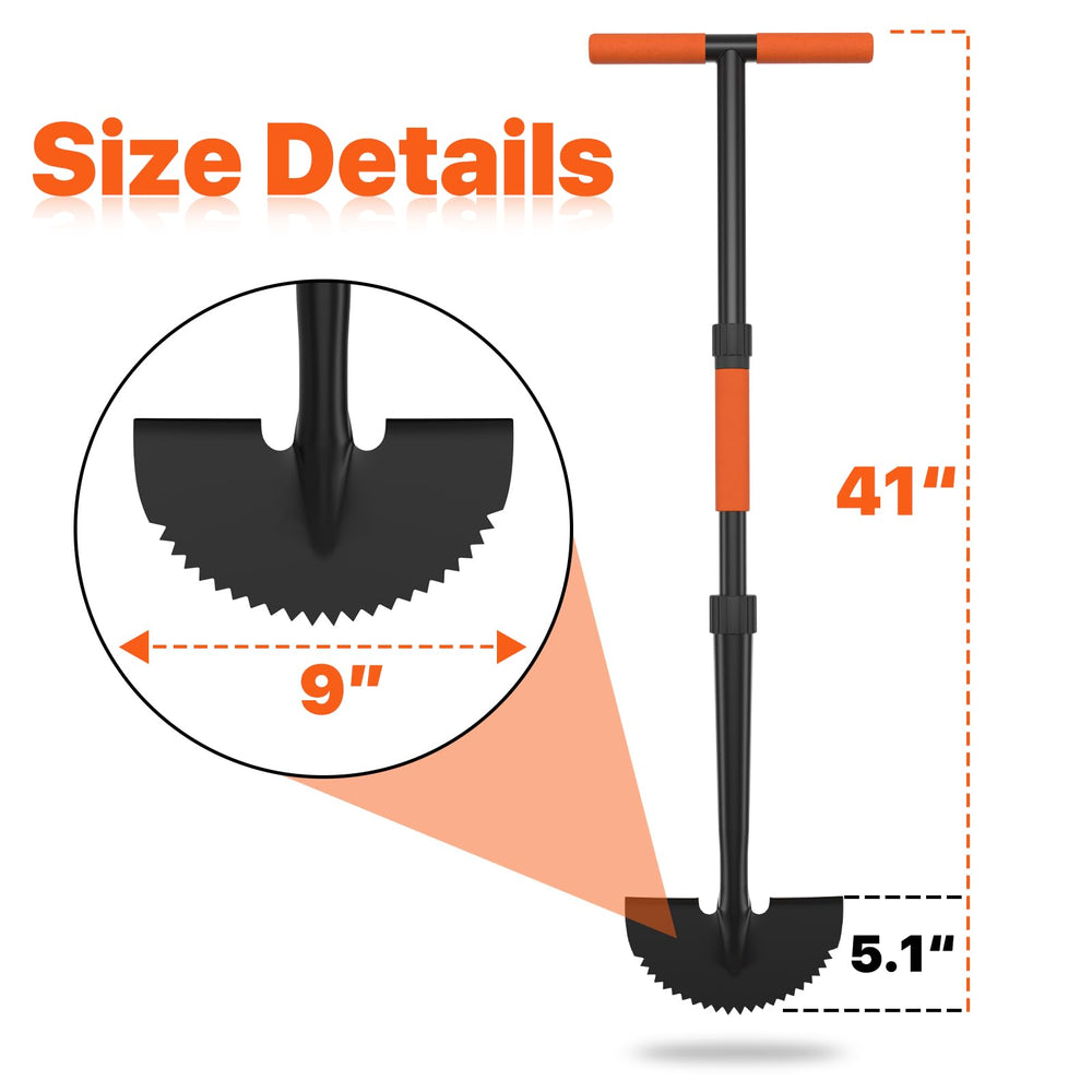 ATUHOLA detailed T-grip handle with rubber for secure comfortable control