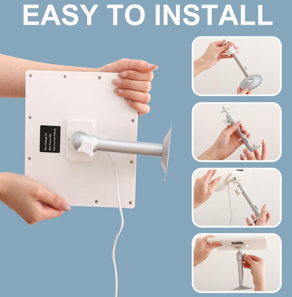 ATXXSCD panel held in hand for size comparison showing compact footprint and easy installation