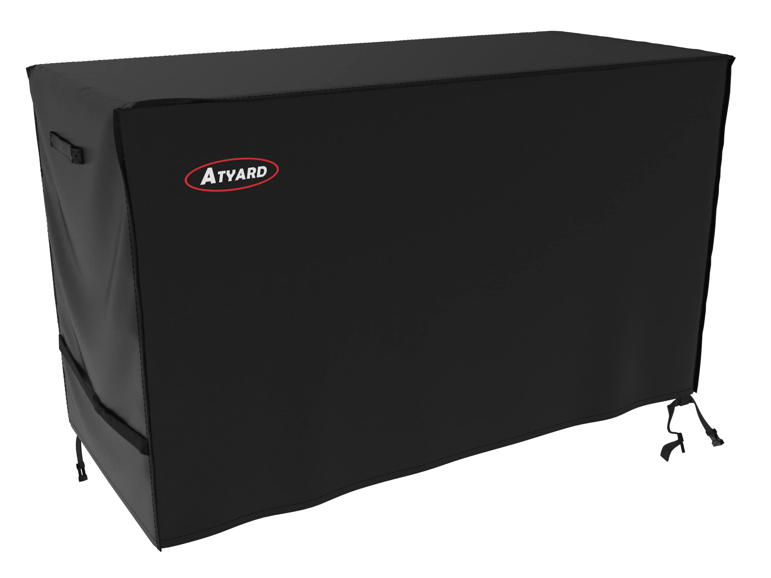 ATYARD cover on Keter Unity front view showing weather protection benefit