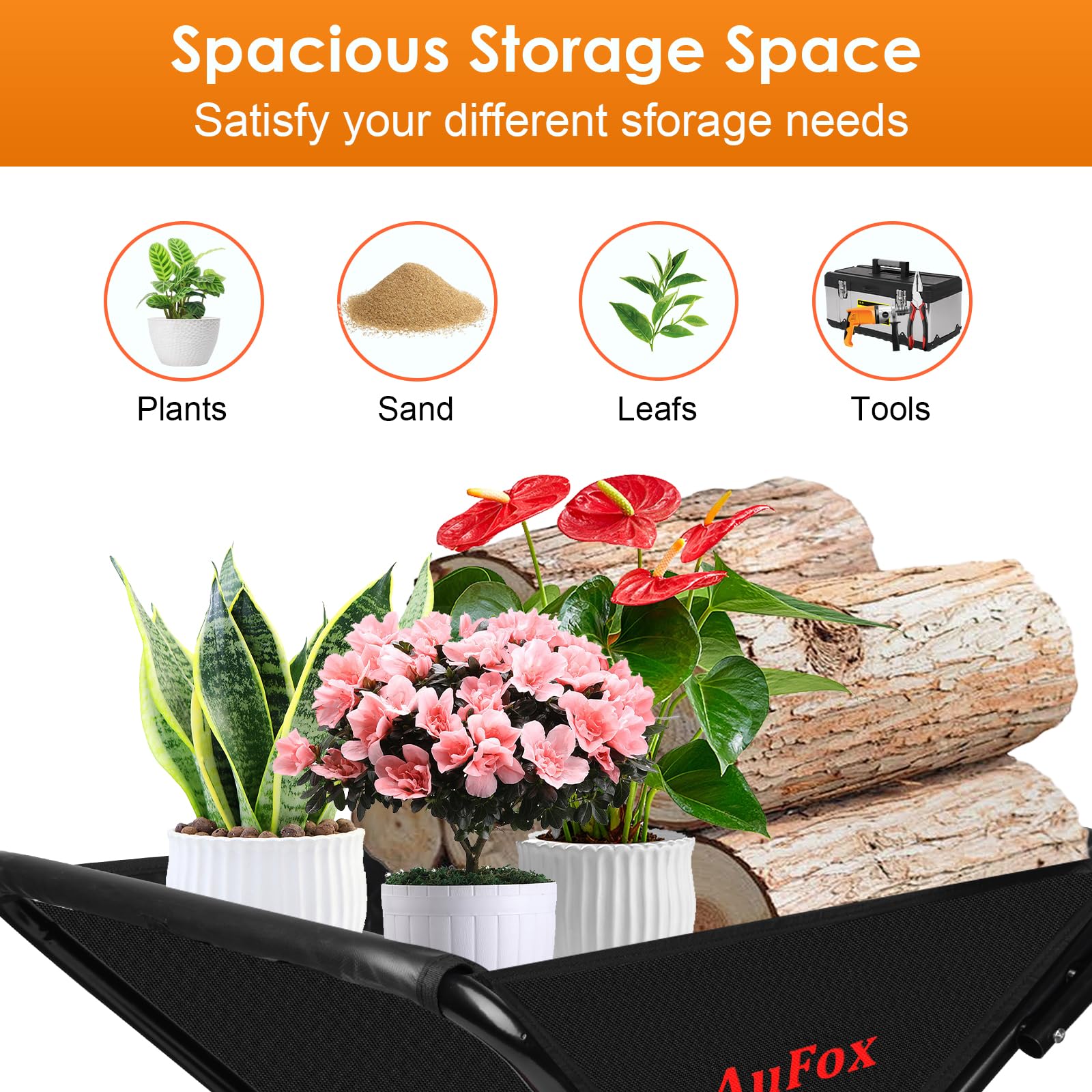 AuFox close-up of thick Oxford cloth tub demonstrating durable material