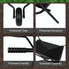 AuFox 13-inch pneumatic tire detail highlighting traction and shock absorption
