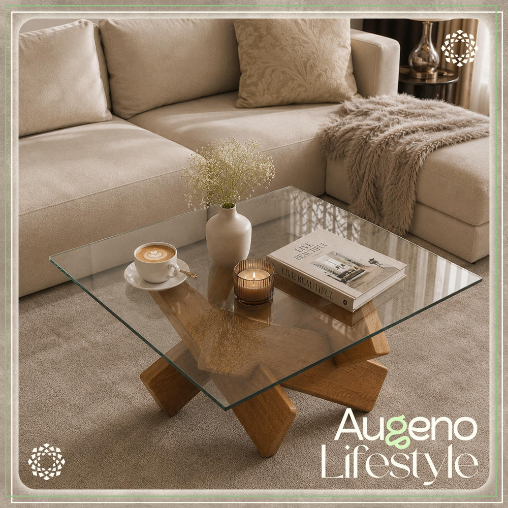 Augeno installed on patio table showing outdoor durability and style