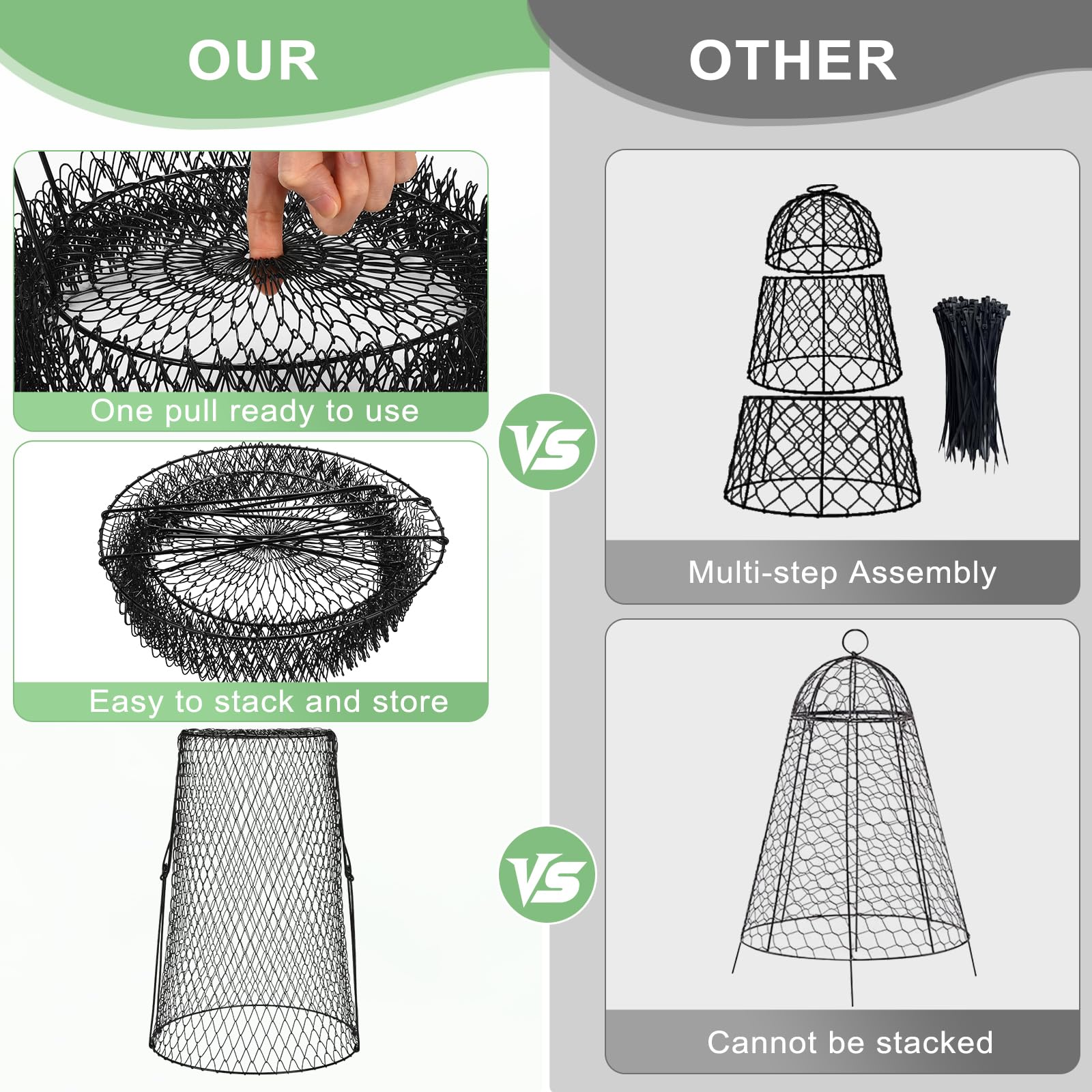 AugFir close-up of rust-resistant wire mesh showing durable construction benefit