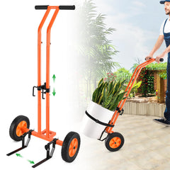 AugFir front view of plant caddy showing full trolley and wheel benefits