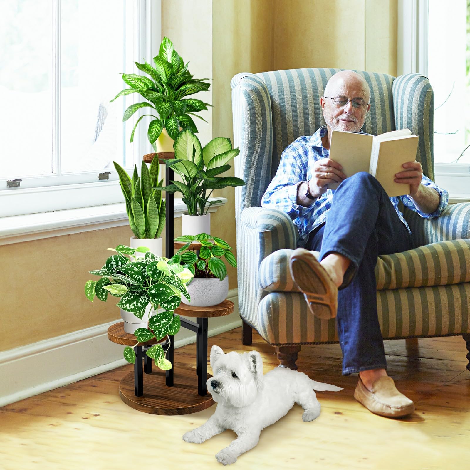 AUGOSTA in corner living room demonstrating space-saving benefit