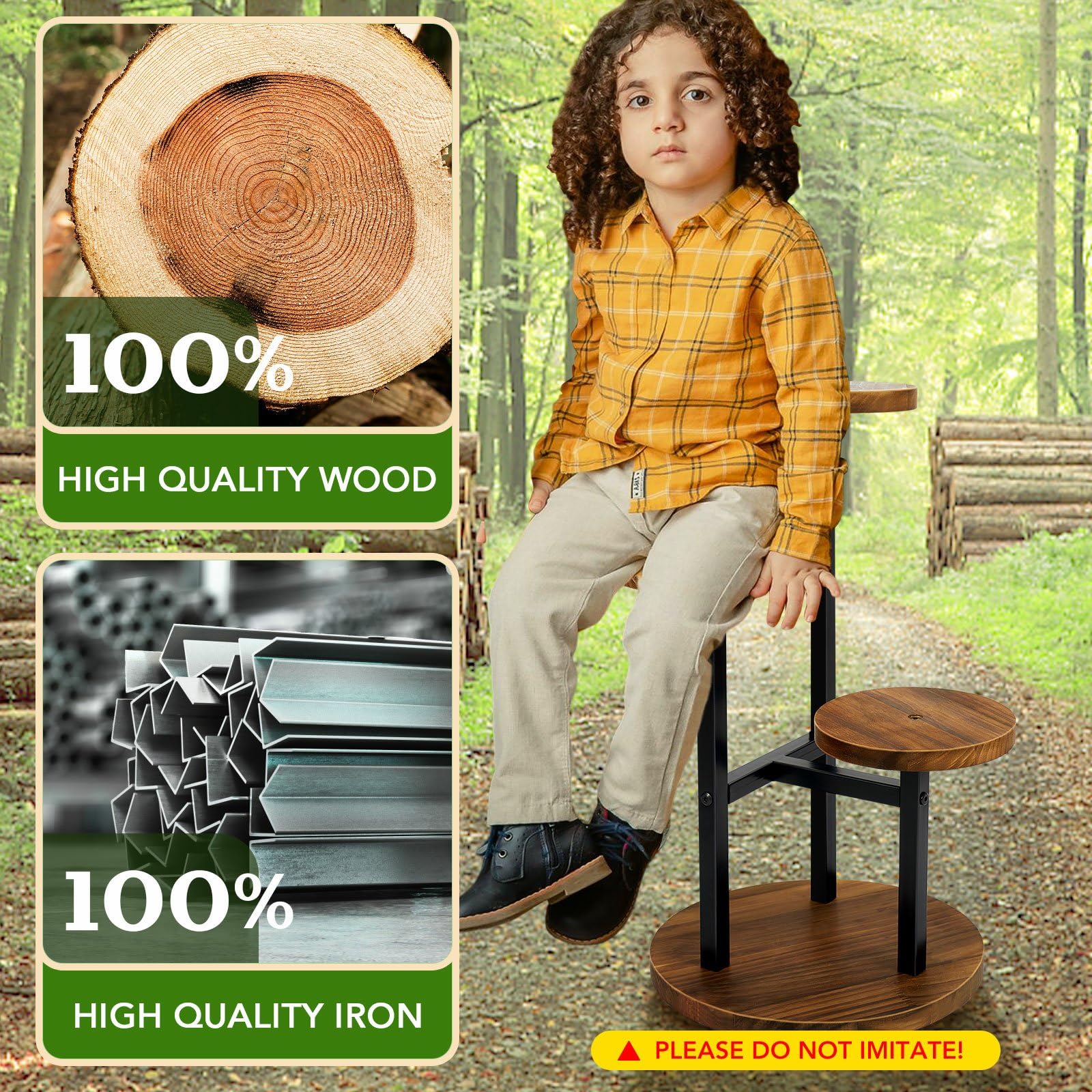 AUGOSTA non-slip feet and base improving stability on floors