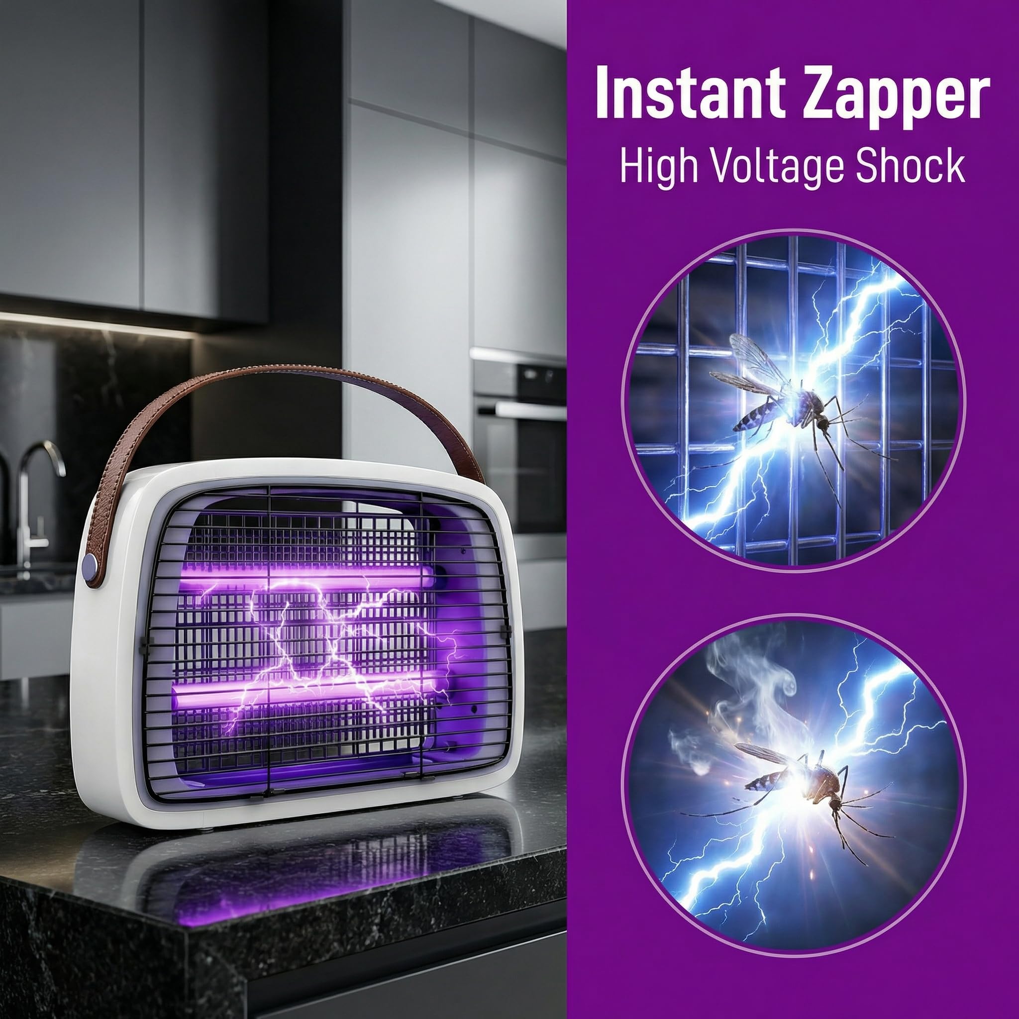 Augutex in kitchen setting illustrating chemical-free indoor insect control