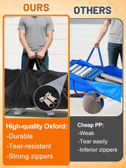 Aulock close-up oxford fabric texture demonstrating waterproof durability