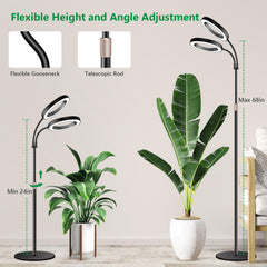 Aumtrly cuello flexible dirigido hacia macetas para enfoque preciso