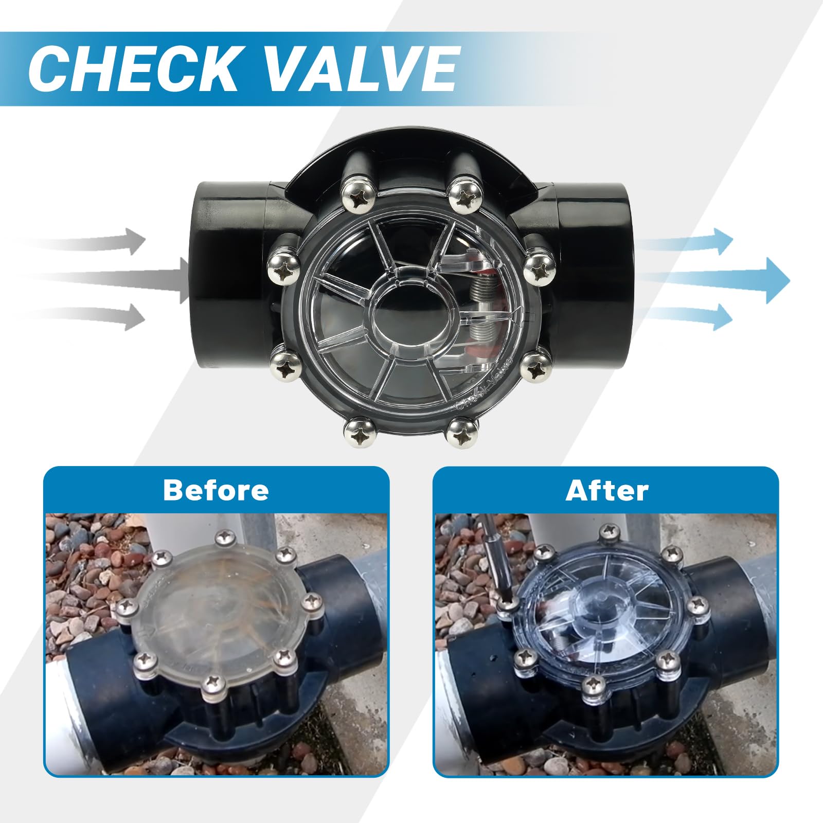 Aumzong valve in hand for size comparison highlighting compact design and easy handling during installation