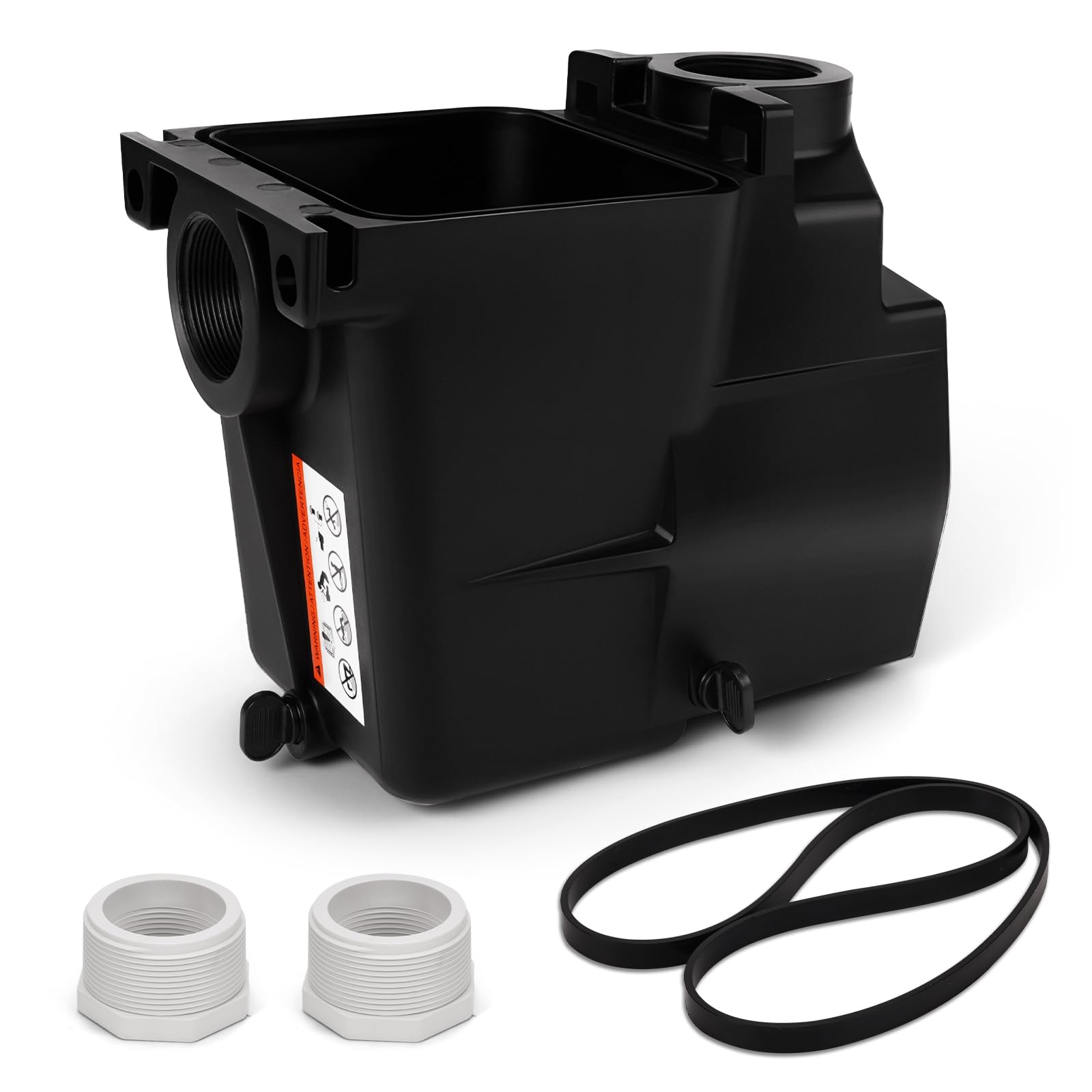 Aumzong front view of pump strainer housing showing fit and durable construction
