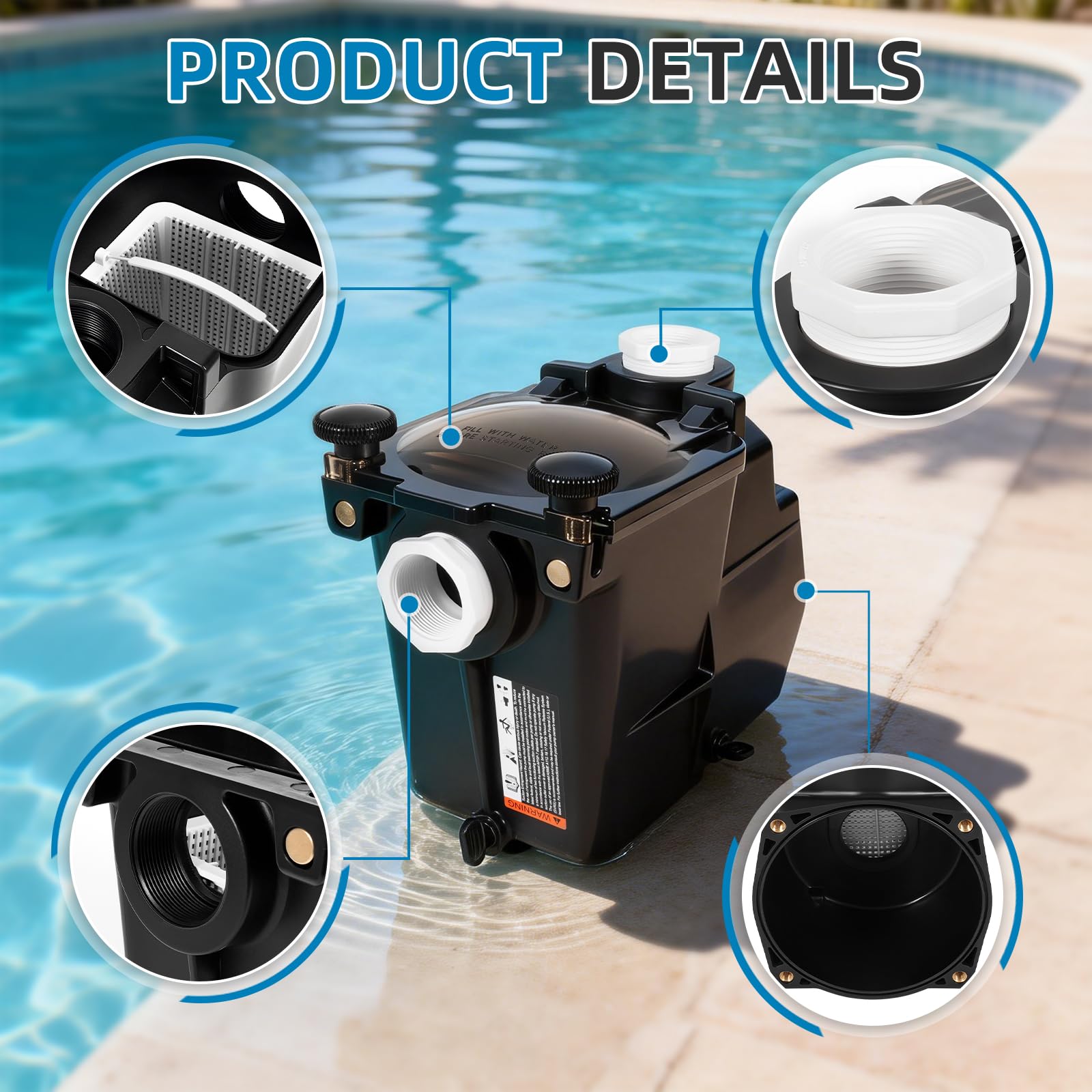 Aumzong housing installed on pump illustrating restored suction performance
