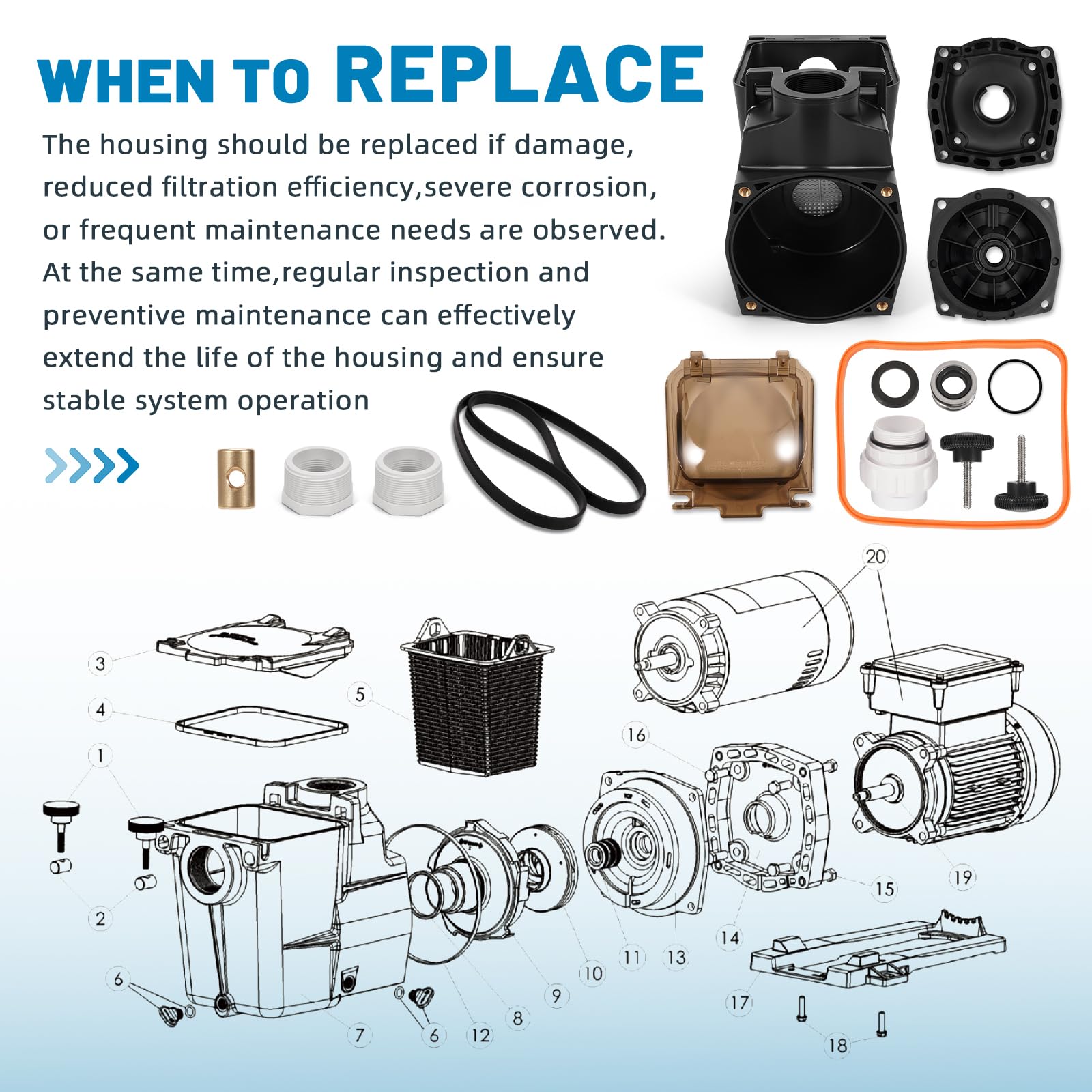 Aumzong motor mounting plate and swivel nuts showing secure alignment