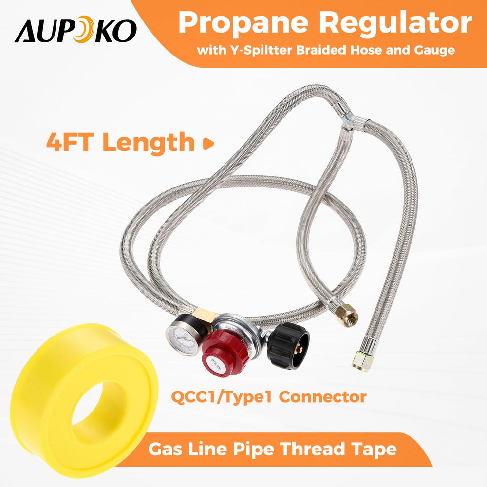 Aupoko regulator gauge close-up showing clear pressure readout for safety