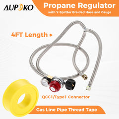 Aupoko regulator gauge close-up showing clear pressure readout for safety