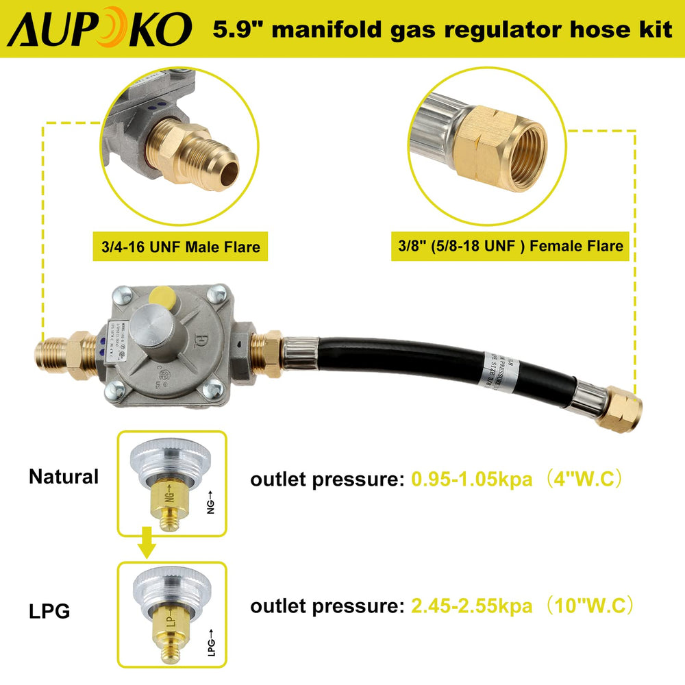 Aupoko 10ft quick-connect hose displayed for flexible installation reach