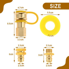 Aupoko fittings installed on a generator showing reliable quick connection convenience