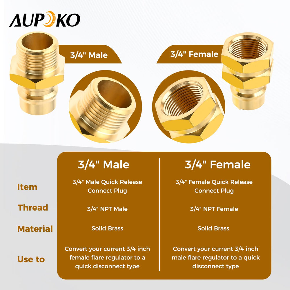 Aupoko male plug and female socket detail demonstrating easy snap disconnect advantage