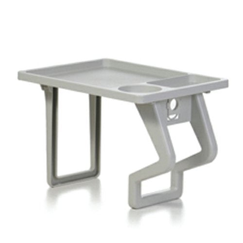 AURA AquaTray front view clipped to spa edge for convenient drink placement