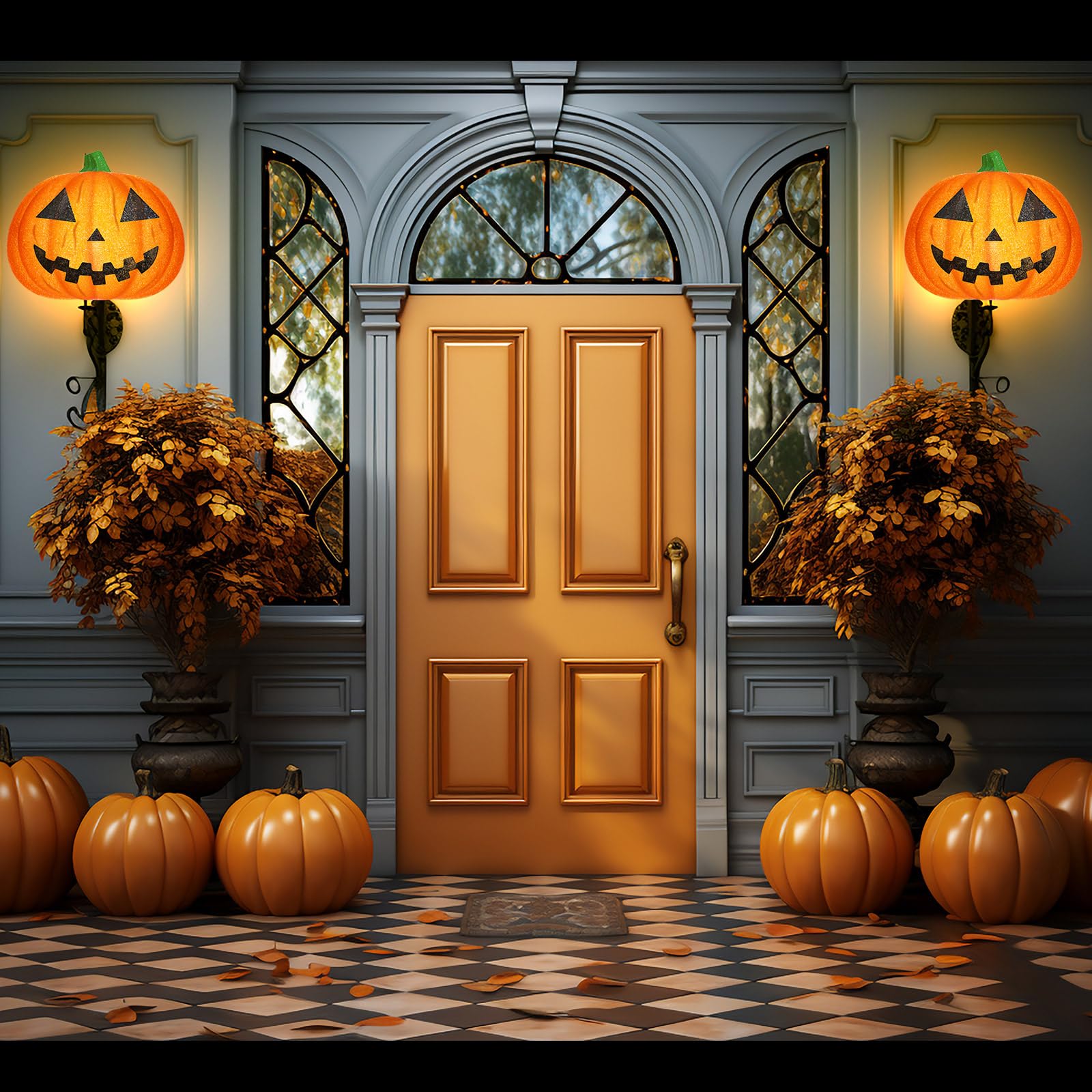 Aurelema pumpkin cover held in hand showing size and simple stretch-fit benefit