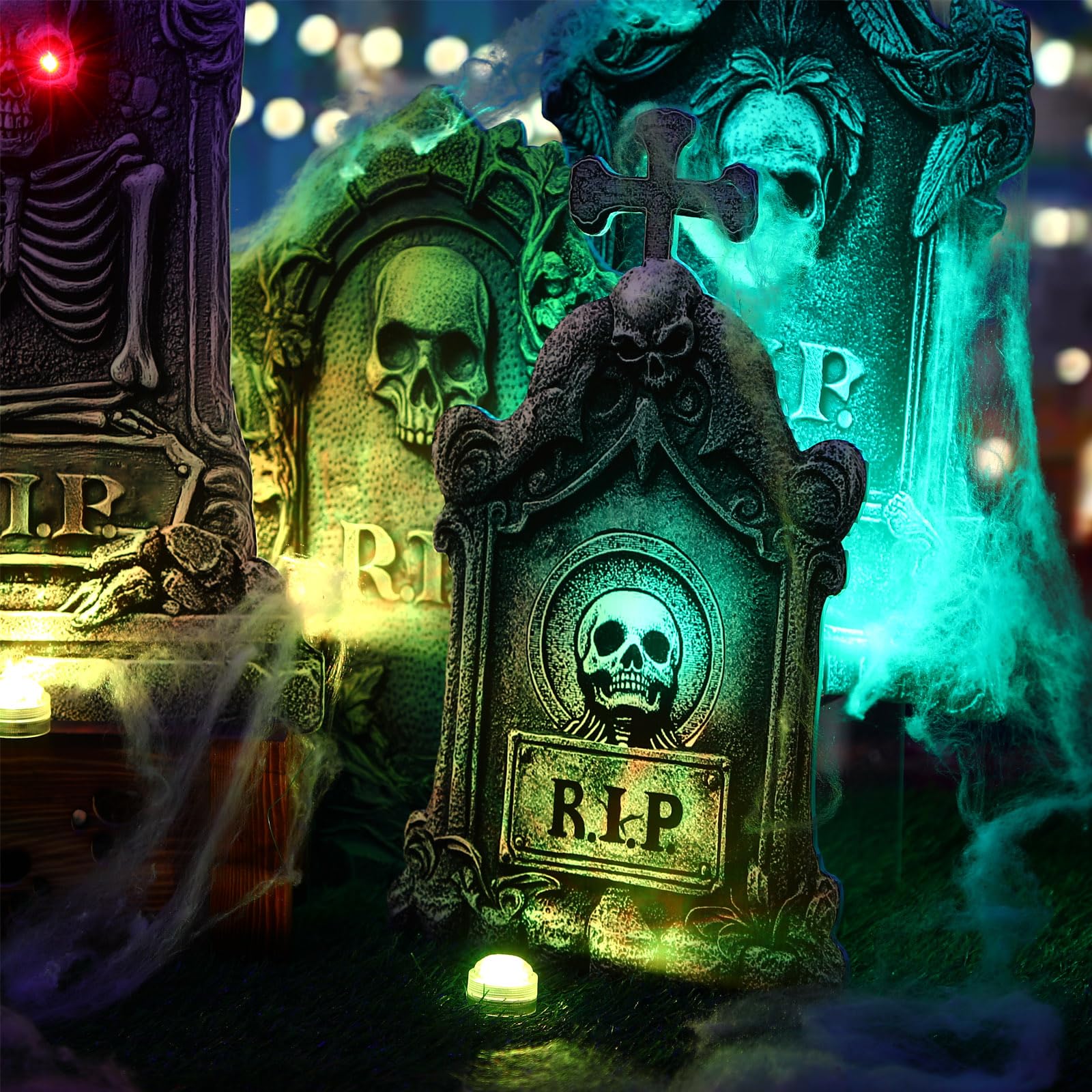 Aurelema tombstone next to ruler showing 13x30 inch scale benefit