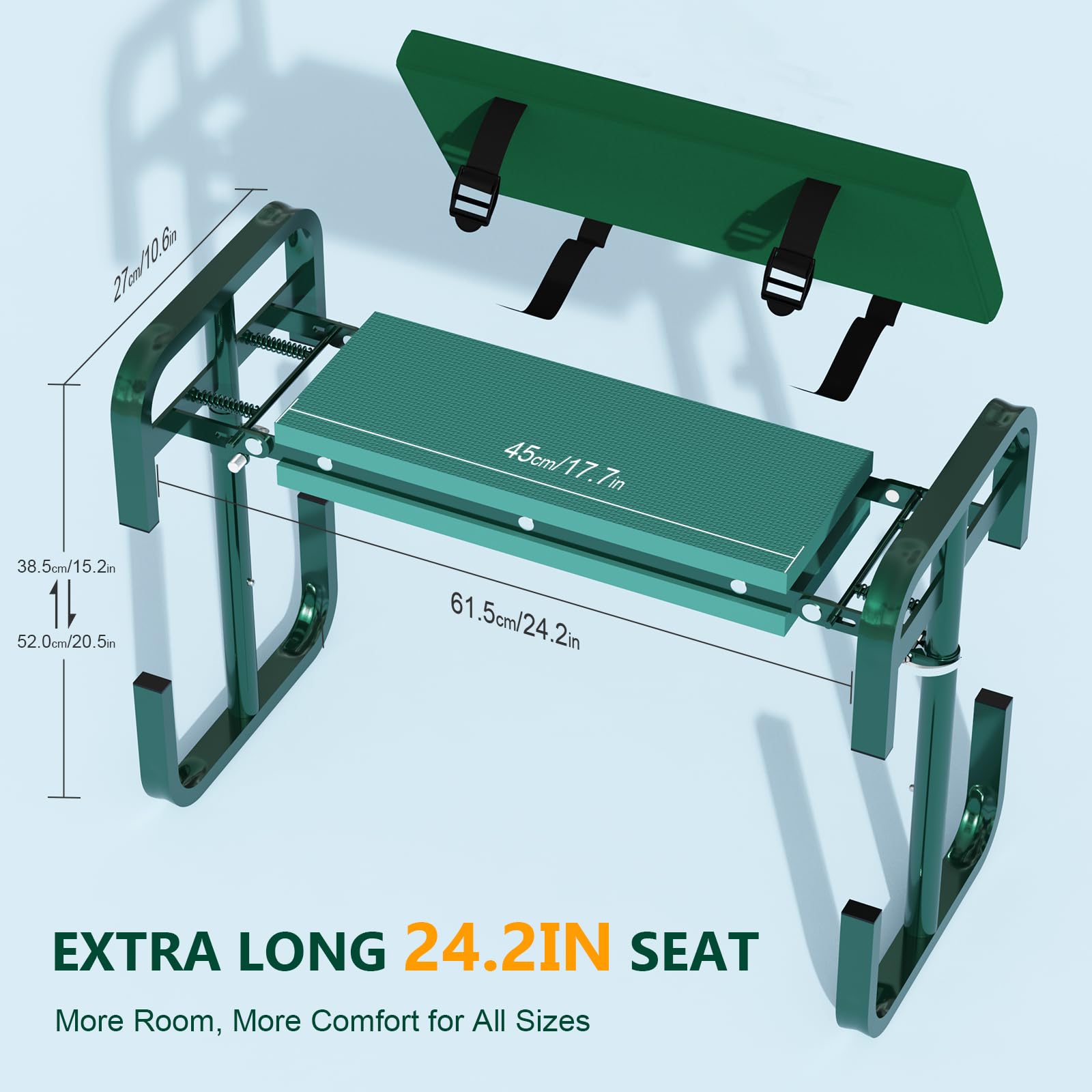 AUROPEAK sturdy handles assisting standing up and safe balance