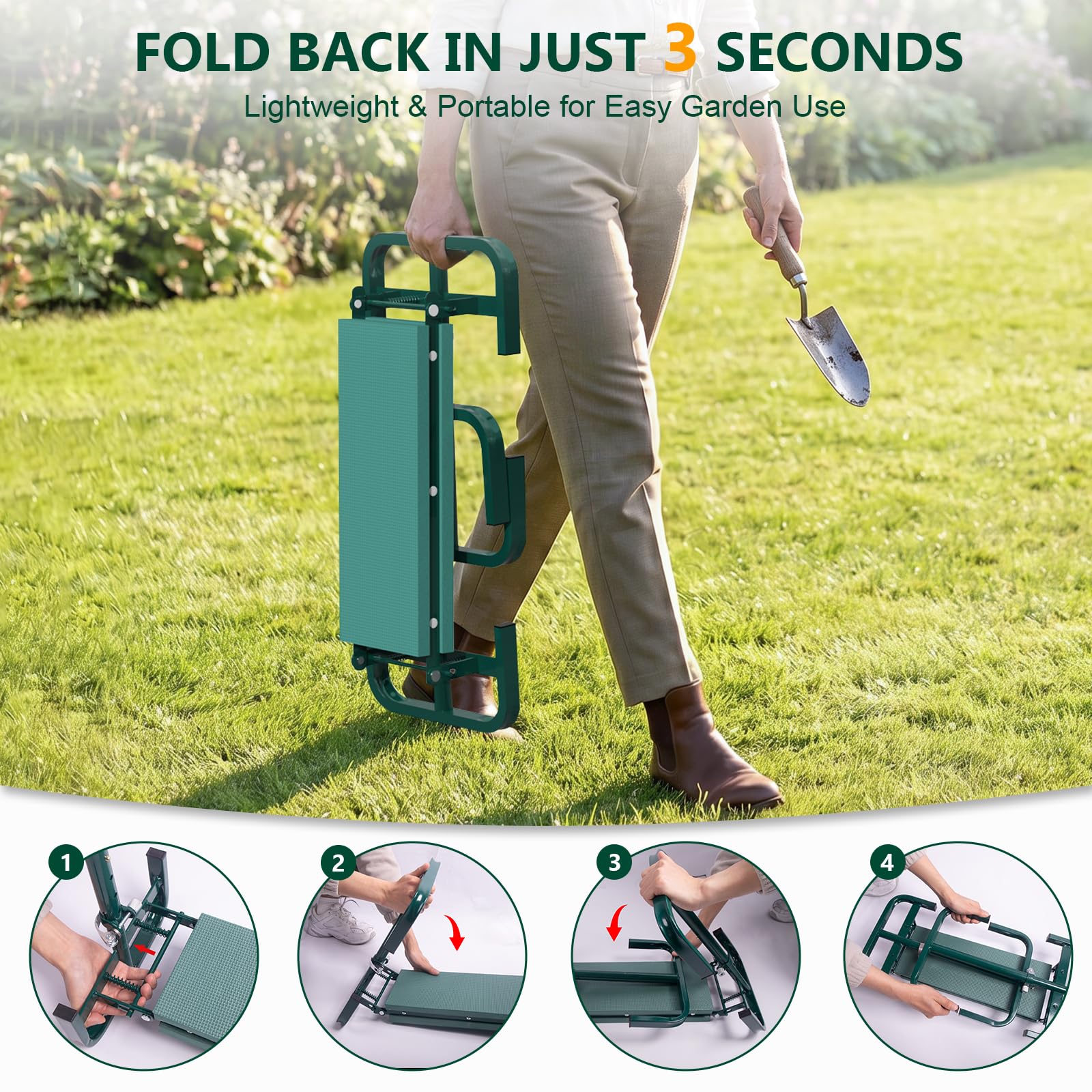 AUROPEAK height adjustment mechanism highlighting seven-level flexibility