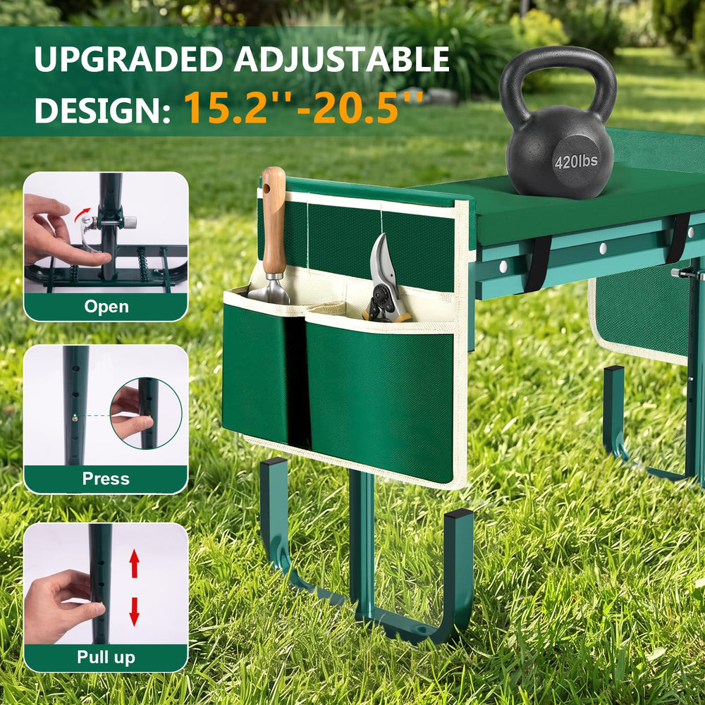 AUROPEAK detachable tool pouches holding shears and gloves for convenience