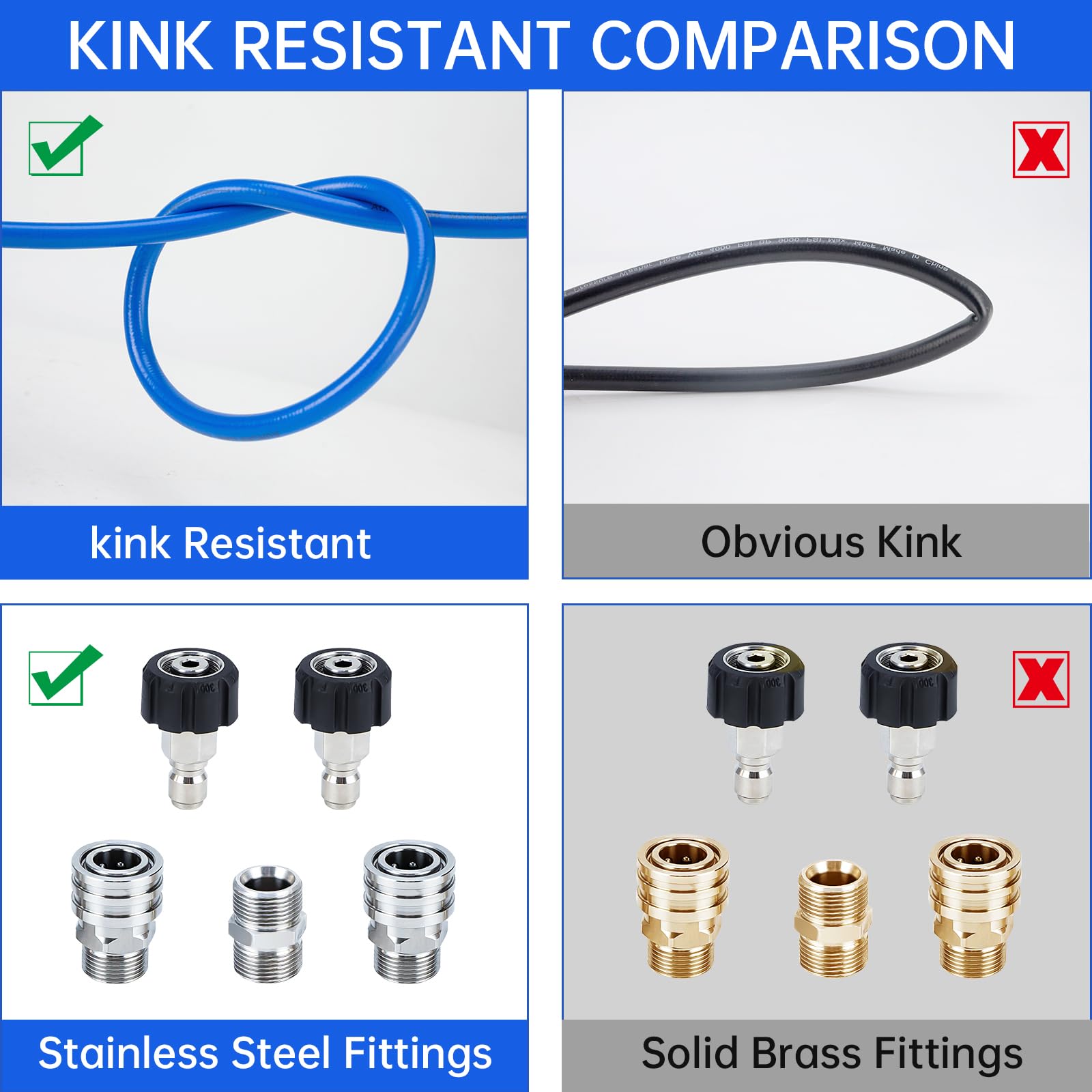 AURORA CAR hose texture close-up demonstrating kink-resistant flexibility