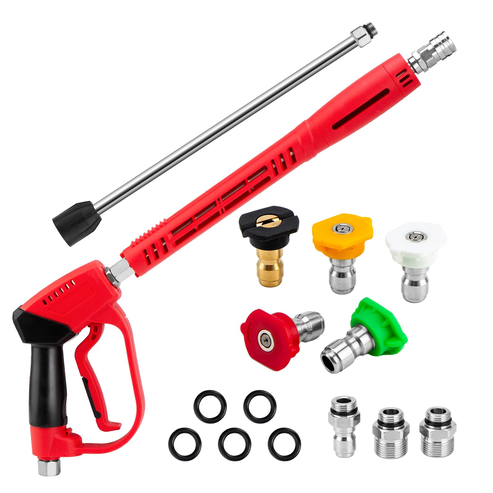 AURORA CAR front view of pressure washer gun showing ergonomic grip and durable body