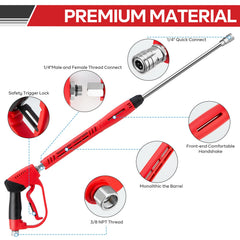 AURORA CAR three wand lengths displayed for extended reach and compact use