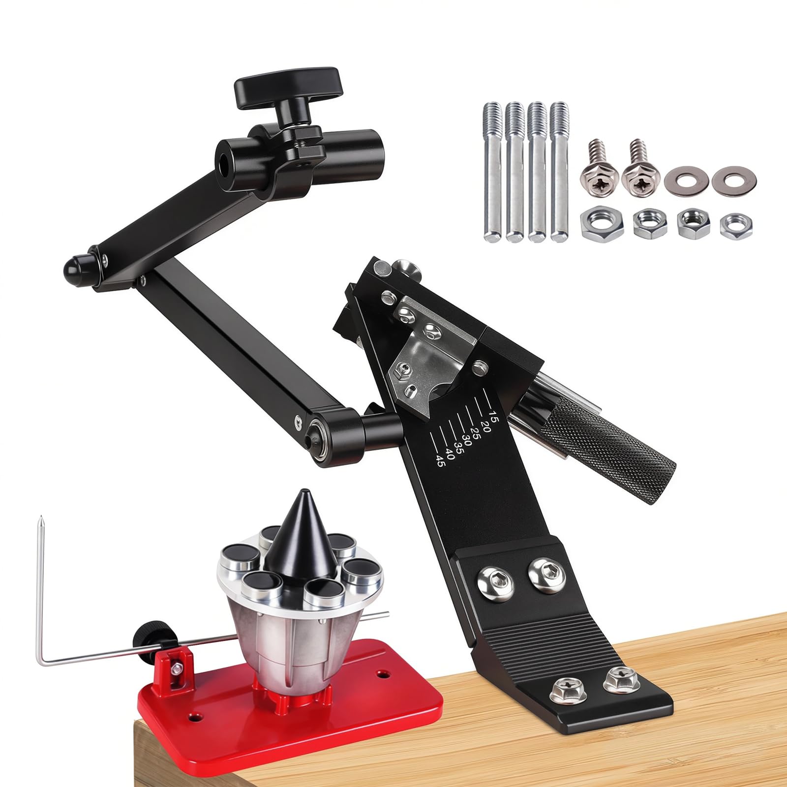 Aurorasters front packaging showing kit components and features for accurate sharpening