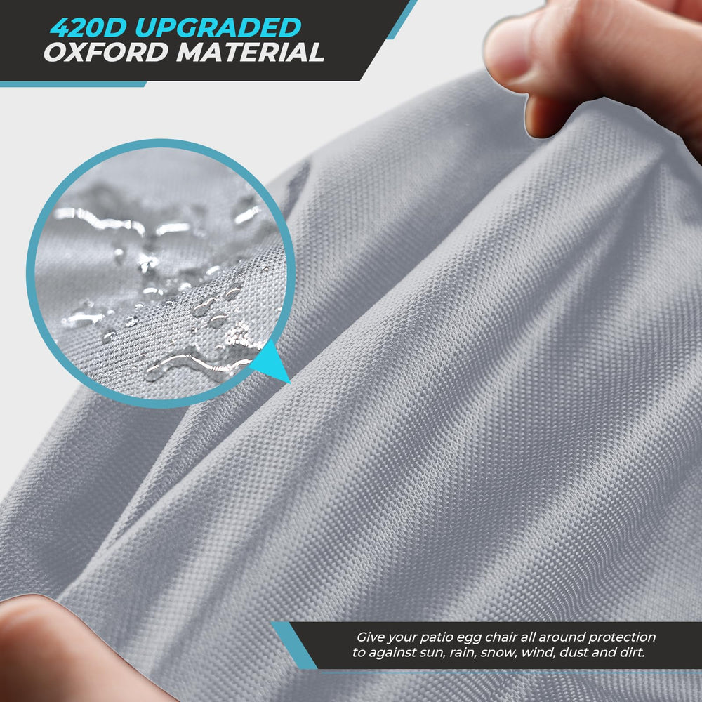 Aurragiy close-up of 420D oxford fabric showing durable waterproof weave
