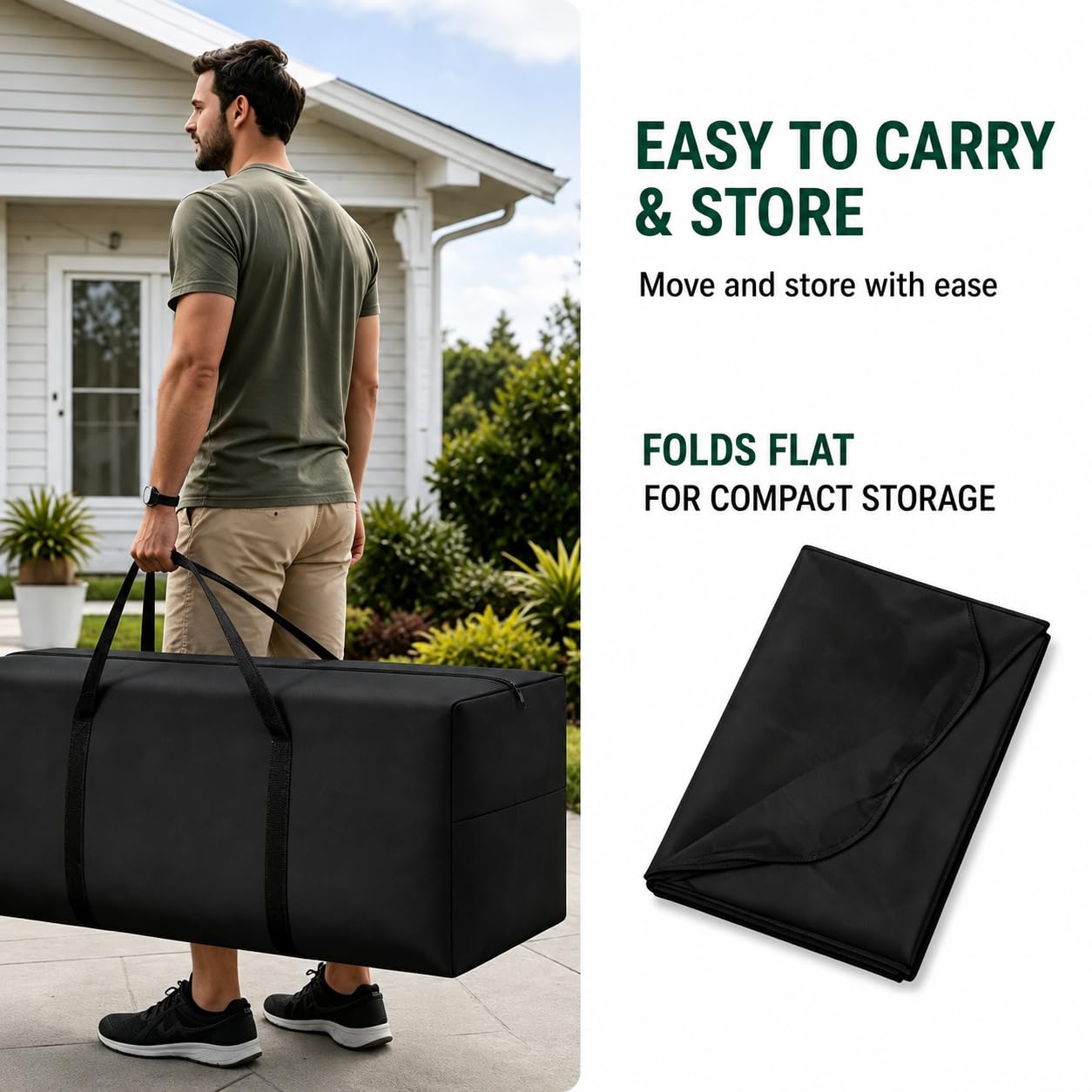 Aurragiy folded flat showing compact storage convenience and space saving