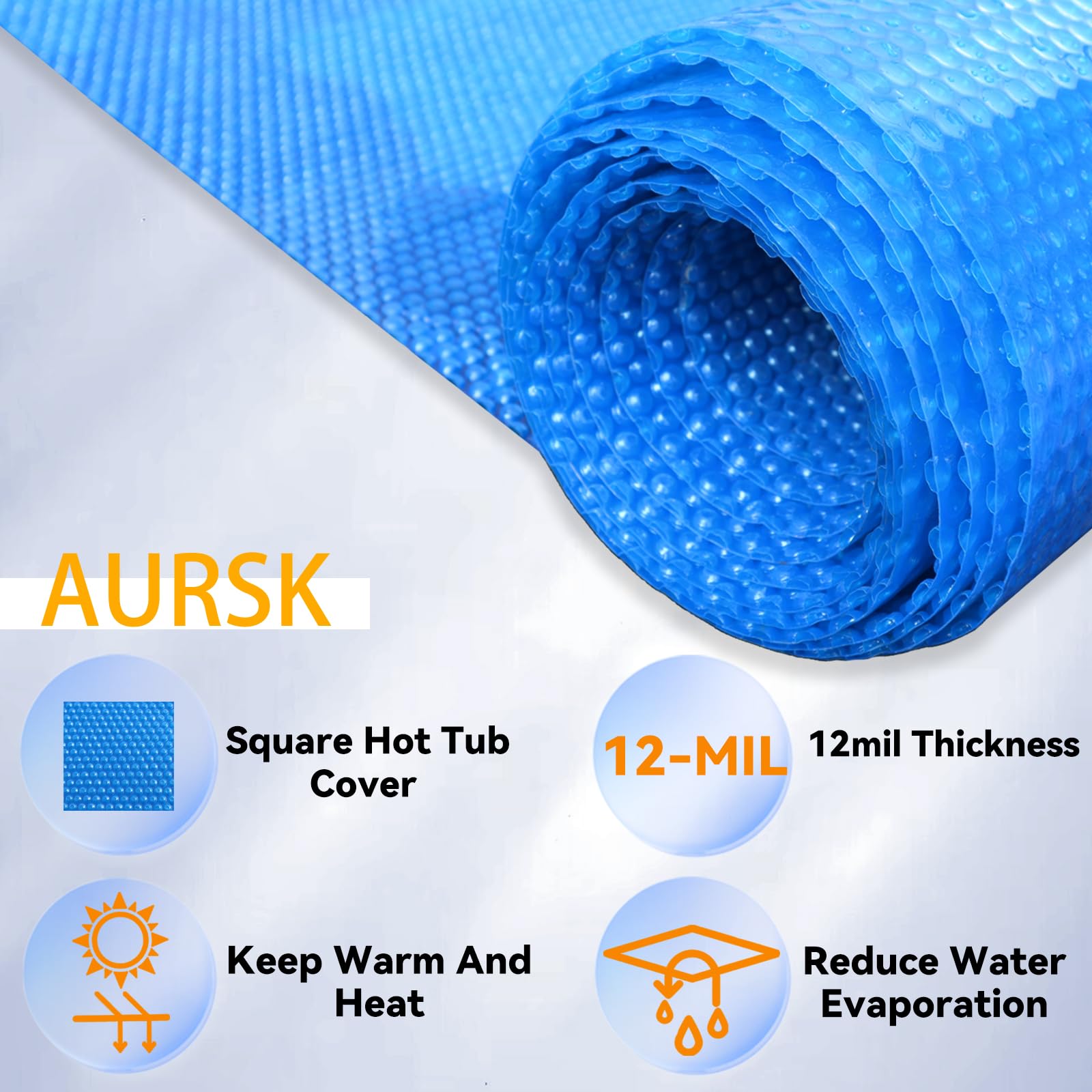 AURSK bubble texture close-up illustrating insulating bubbles and long-lasting strength