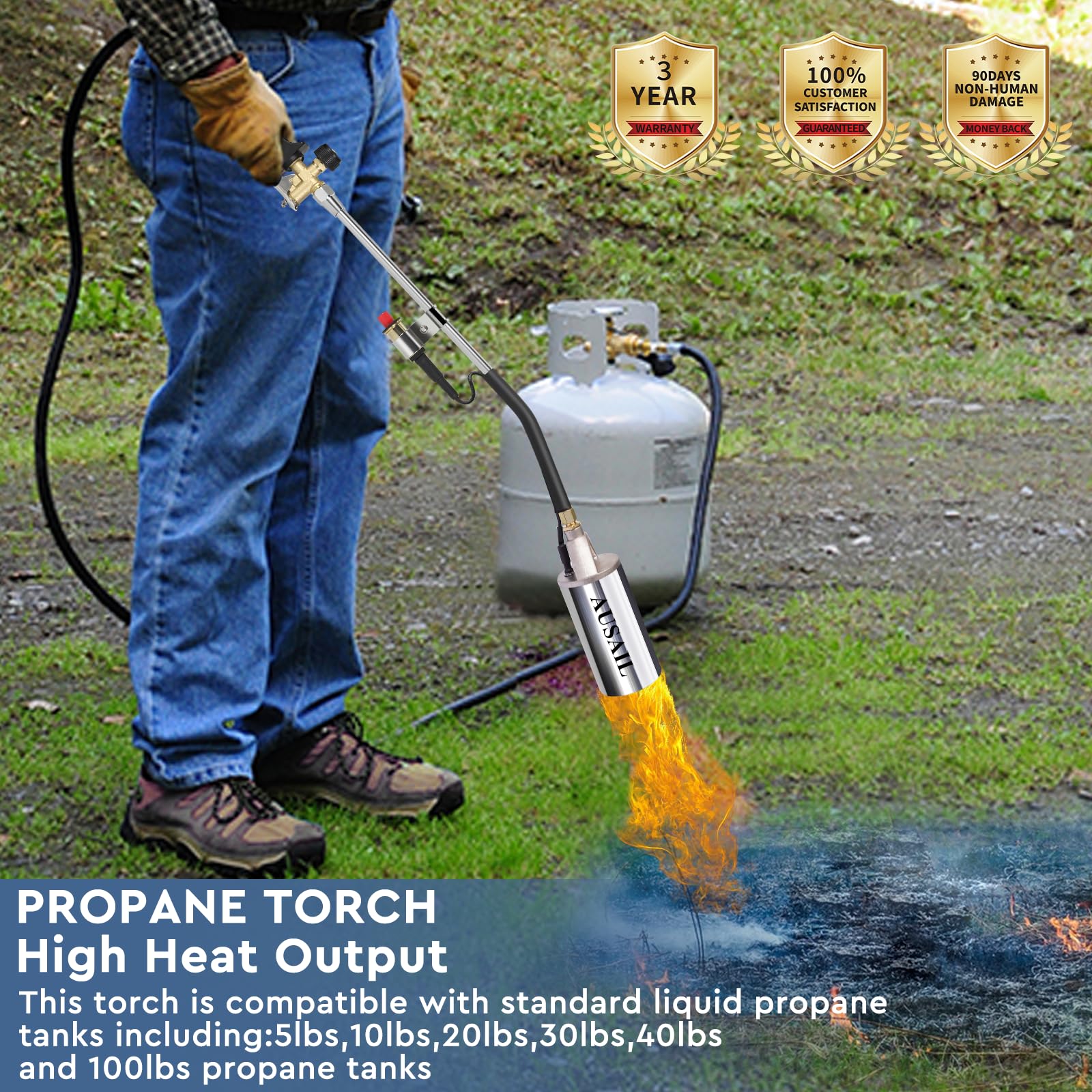 AUSAIL storage bag keeping torch and hose protected for transport