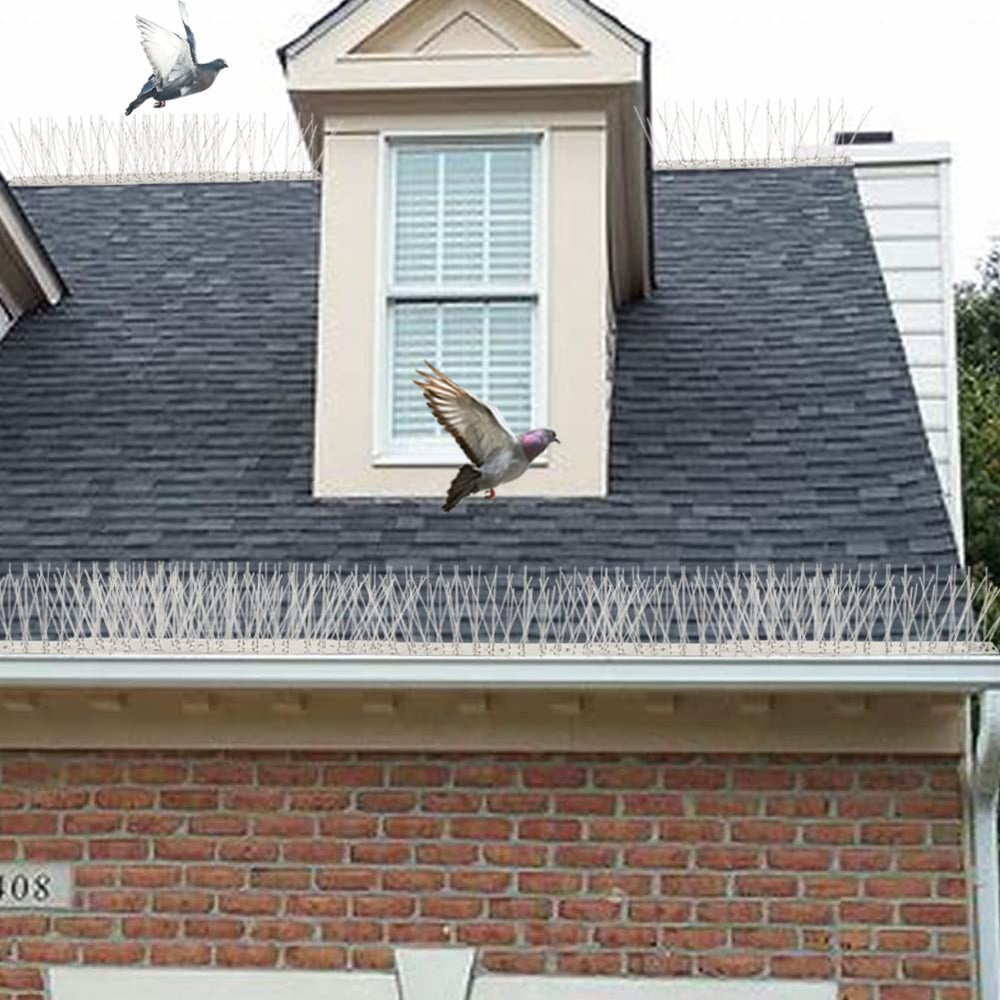 aushucu spikes fixed to mailbox keeping birds away and protecting mail