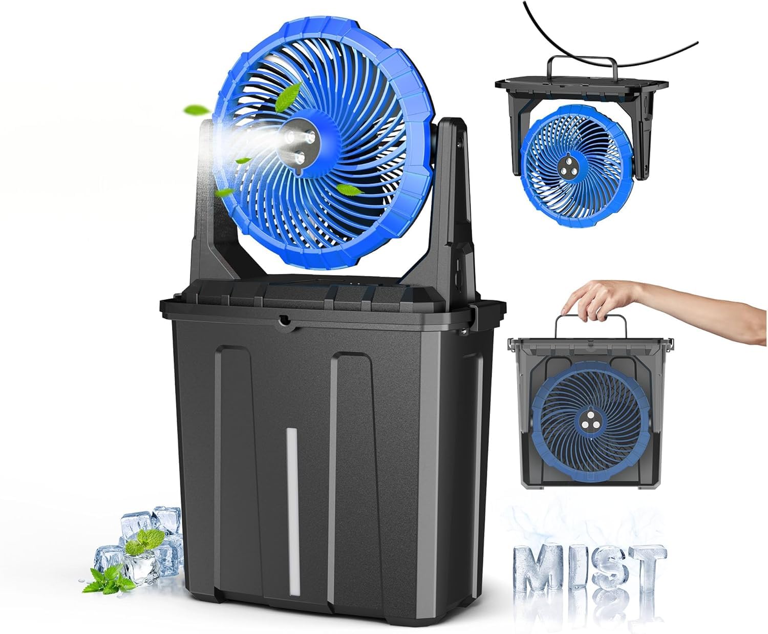 Ausic front packaging and control panel showing easy usage and portability benefit