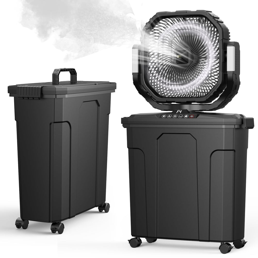 Ausic front view showing fan and packaging for easy identification and fast setup