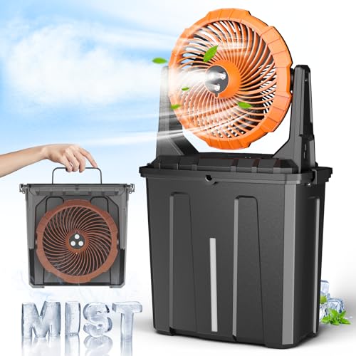 Ausic front view showing fan and mist outlets for efficient cooling