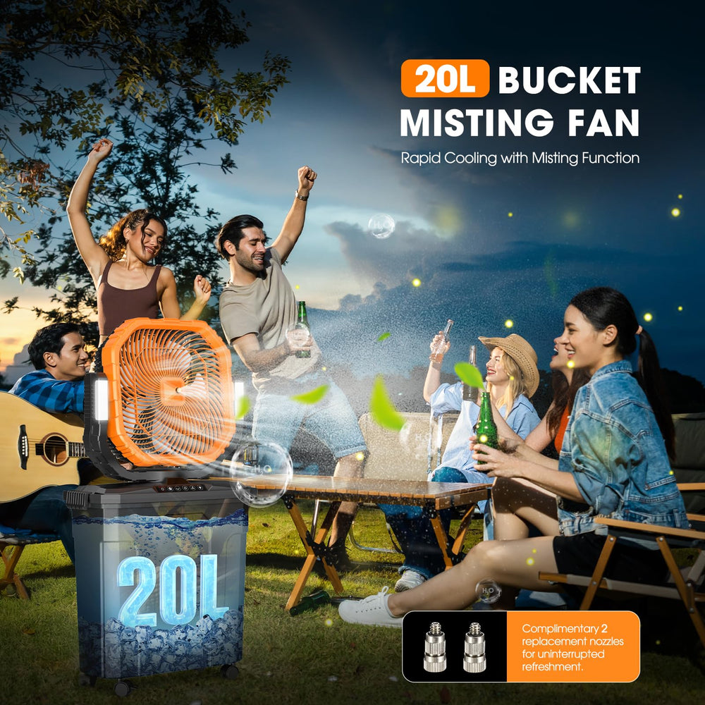 Ausic mist nozzles close-up illustrating fine fog production for effective evaporation