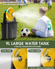 Ausic open 9L water tank storing water and accessories for long misting