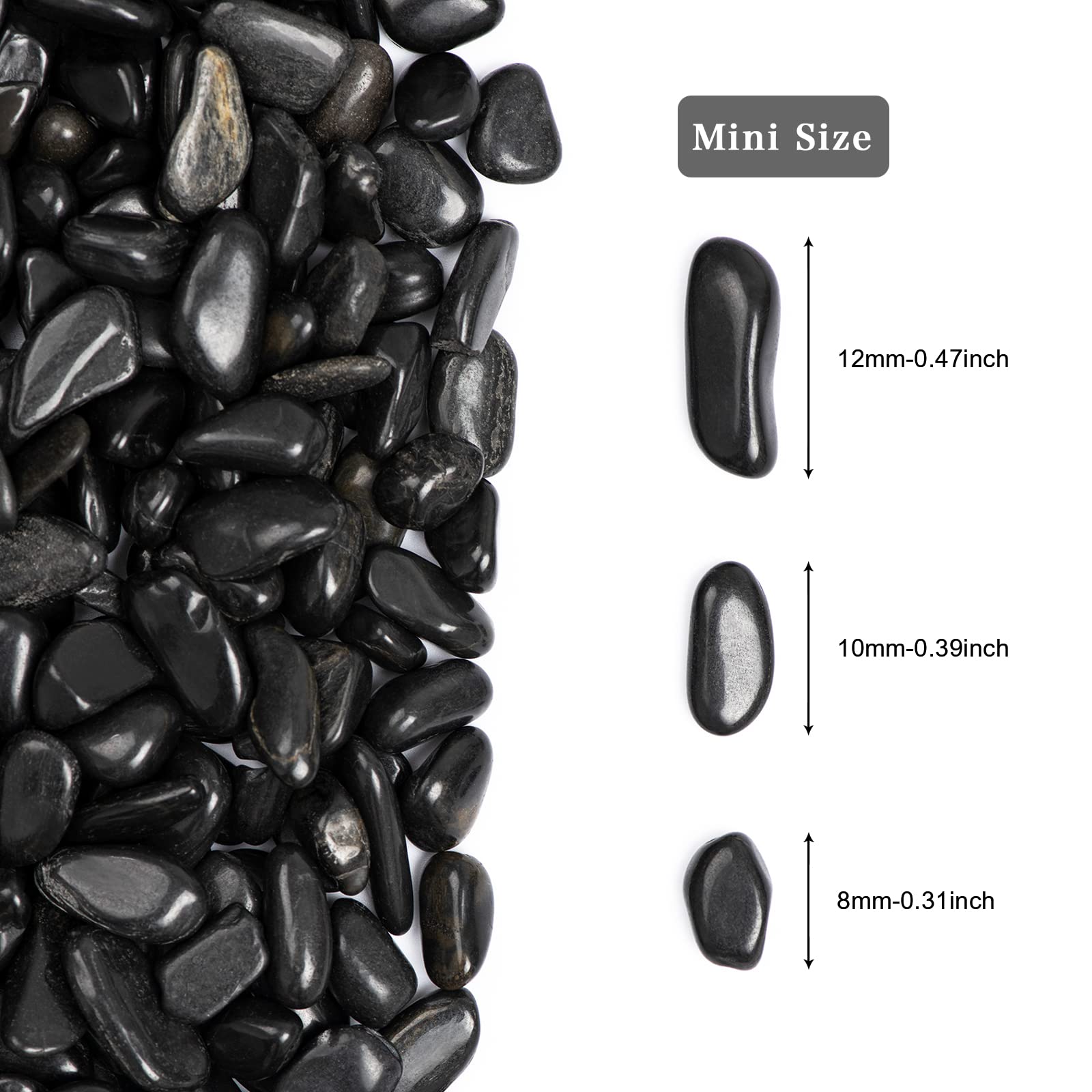 Ausluru close-up of polished pebble texture showing smooth finish and enhanced color