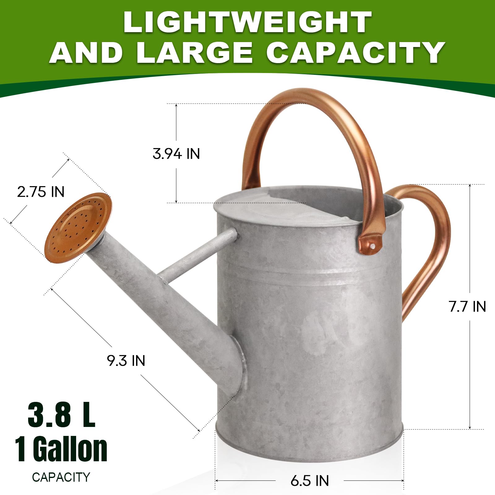 Ausluru close-up of removable spout highlighting easy-clean design and precise watering control