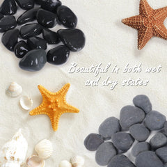 Ausluru close up of smooth pebble surface showing texture and natural polish benefit tactile finish