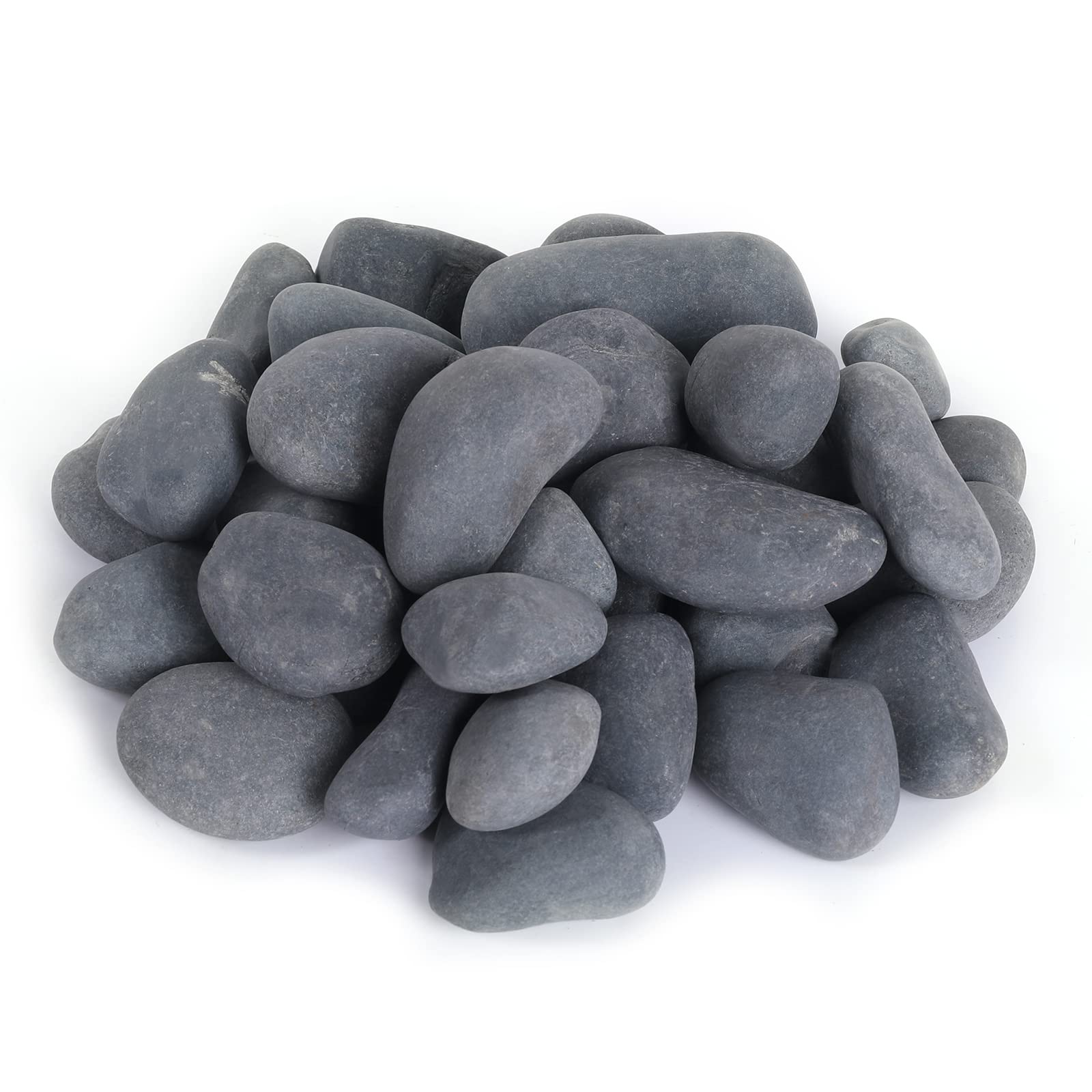Ausluru front packaging showing 11lb bag and onyx black pebbles benefit durable supply