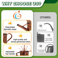 Ausluru removable spout detached to show flexible spray or direct pour options