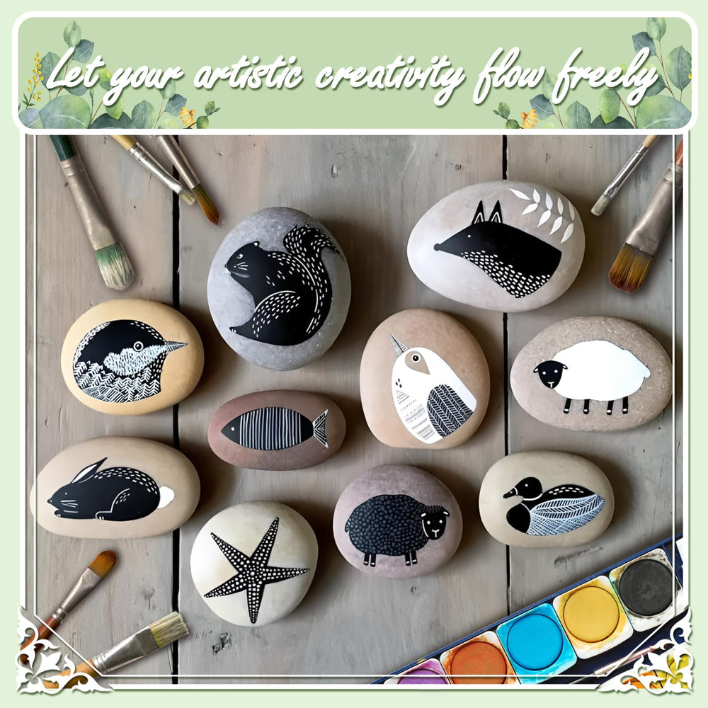 Ausluru wet stones with deeper green color enhancing visual appeal in water