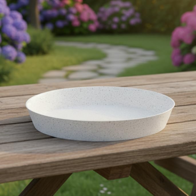 Austin Planter styled on patio showing aesthetic and surface safety